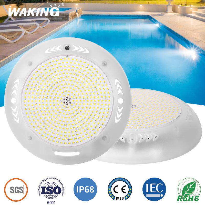 外贸跨境灌胶挂壁式泳池灯LED水底灯七彩水下侧壁灯游泳池壁挂灯