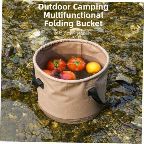 Outdoor Folding Fish Bucket Water Barrel Waterproof Bag Camp