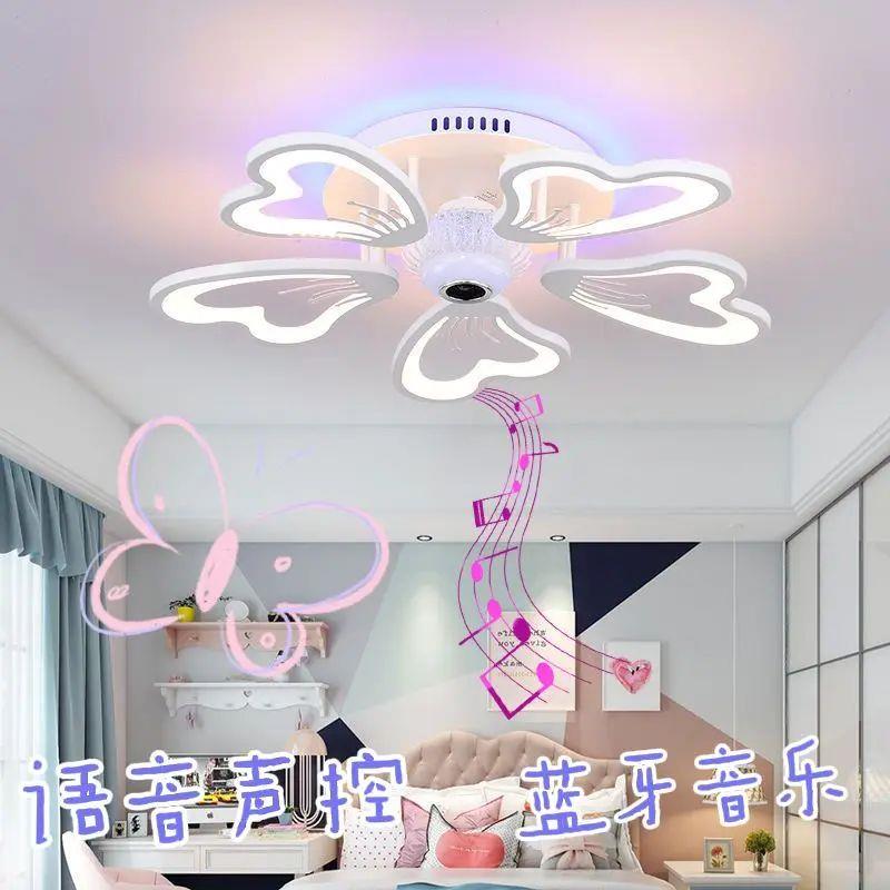 智能语音控制吸顶灯简约现代客厅卧室书房压克力花瓣蓝牙音乐灯饰