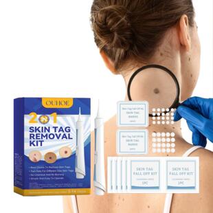 OUHOE Dual-Head Wart Removal Pen Set - For Black Moles, Flat