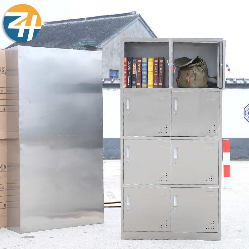 厂家供应无尘室不锈钢更衣柜鞋柜 带锁文件柜宿舍员工寄存置物柜