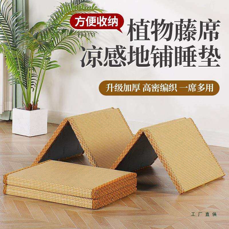 榻榻米垫子日式家用折叠床垫夏季椰棕加硬打地铺午休睡垫1525