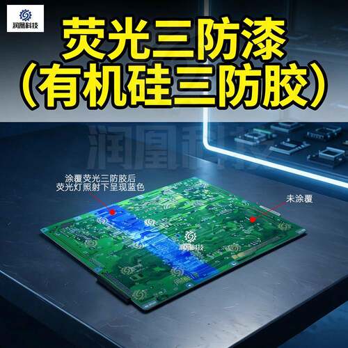 PCB线路板萤光三防胶 带UV紫外线检测 防水绝缘耐高温三防漆保护