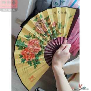 布折扇贵妃醉酒扇子梅花牡丹梨花颂京剧古装舞蹈戏曲梁祝蝴蝶扇子
