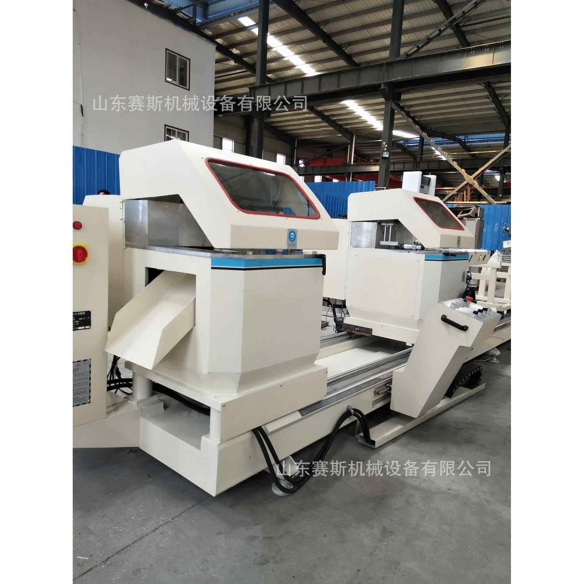 济南门窗设备铝型材铝合金门窗加工设备双头锯数显精密锯切割锯