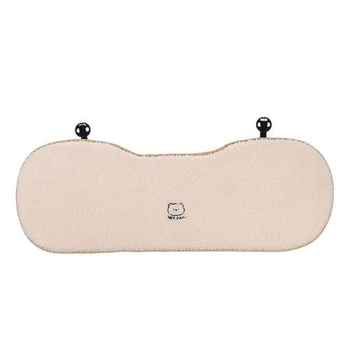 可爱汽车坐垫毛绒保暖通用脚垫