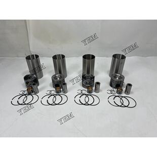 适用斗山大宇D34四配套 发动机配件活塞组件缸套活塞零件 含衬套