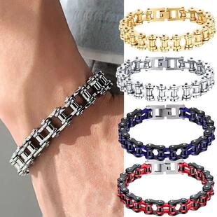 Punk Rock Biker 316L Stainless Steel Mens Bracelet Fashion J