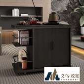 可移动茶几小推车客厅多功能茶水柜阳台小茶桌沙发铁艺边几侧边柜