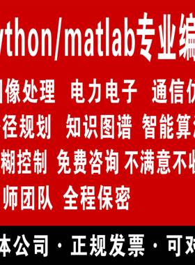 图像处理MATLAB编程Python算法语义分割代做识别去噪边缘检测变换