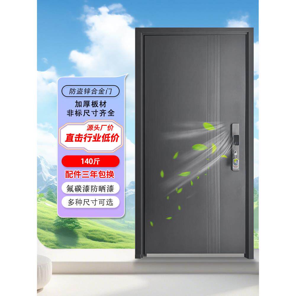 十公分防盗门家用入户门小区单元出租别墅大门进户外开子母钢质门