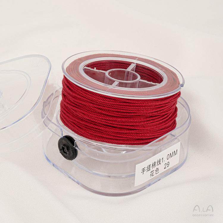 手搓棉线藏式文玩线绳五色线彩绳流苏绳子diy手工串珠编织棉线材