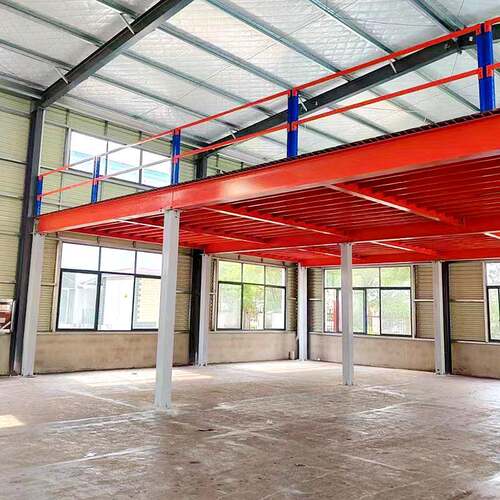 钢结构阁楼平台货架二层搭建工厂仓库平台车间仓库平台隔层免焊接
