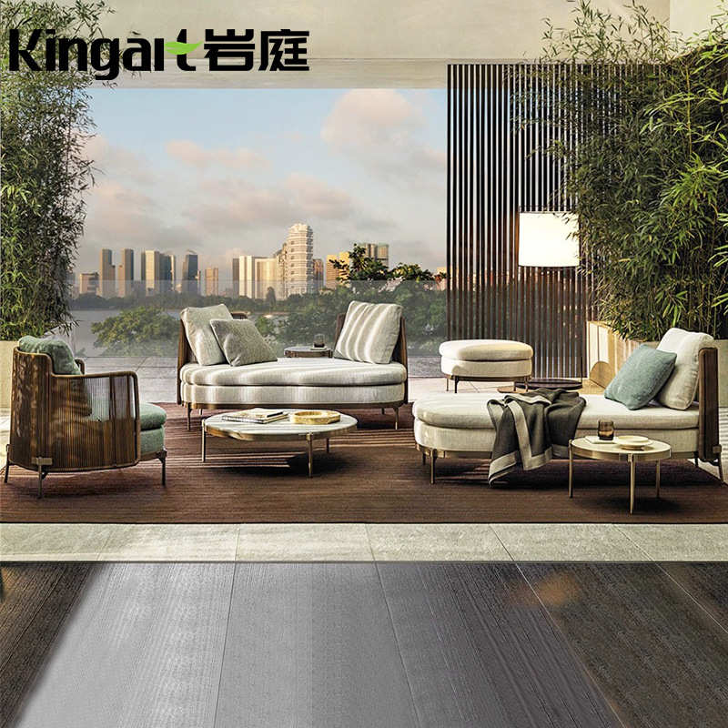 户外沙发庭院室外露天藤编沙发组合别墅阳光房阳台休闲花园家具