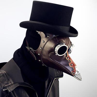 Black Friday Steampunk Halloween beak mask head cover 面具