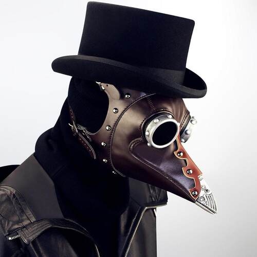 Black Friday Steampunk Halloween beak mask head cover 面具
