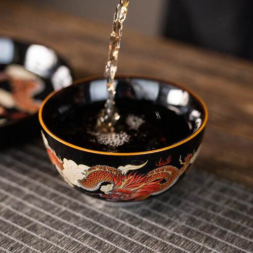 主人杯单杯茶杯茶盏高档功夫陶瓷个人专用品茗杯家用喝茶杯子茶碗