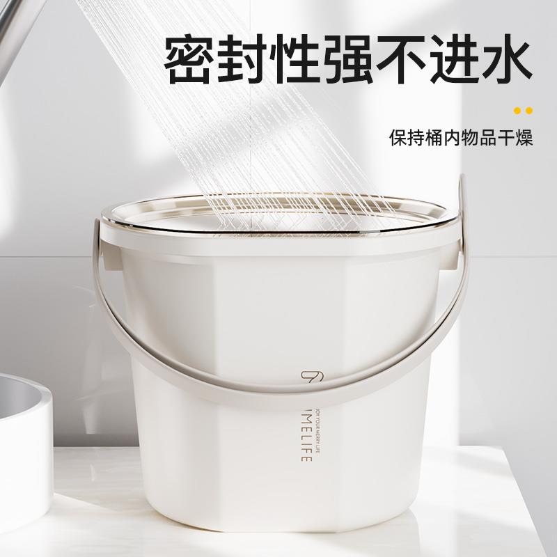 桶手家用提桶加厚脸盆洗澡篮学生宿舍用水小水桶盆套装塑料提桶
