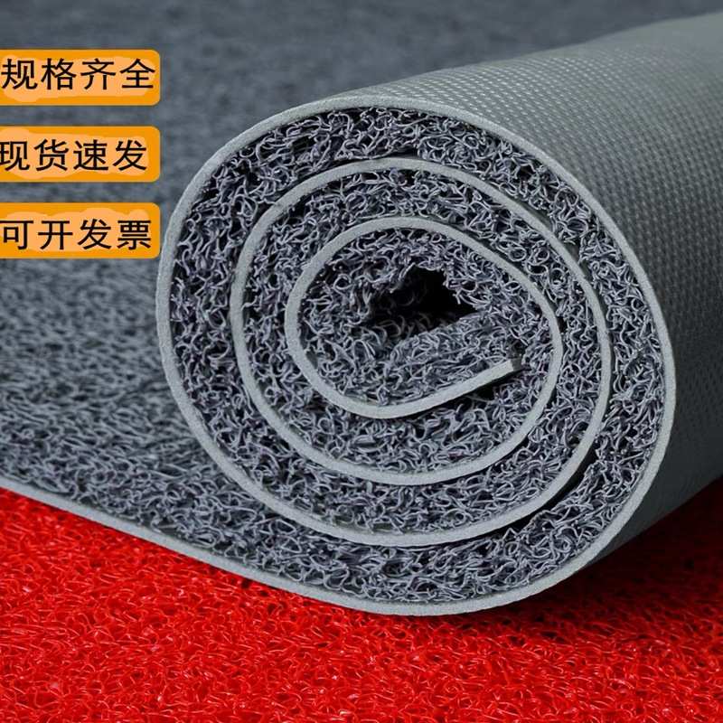 丝圈地垫商用红地毯室外入户门垫防水防滑PVC地垫子酒店迎宾地毯