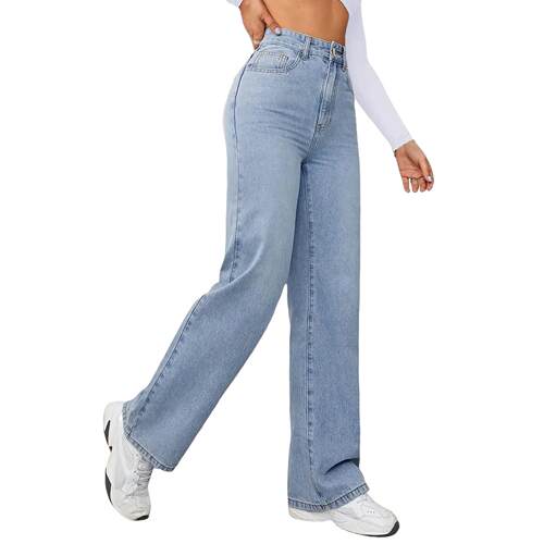 Jeans stretch women straight leg women 牛仔裤弹力女直筒女士