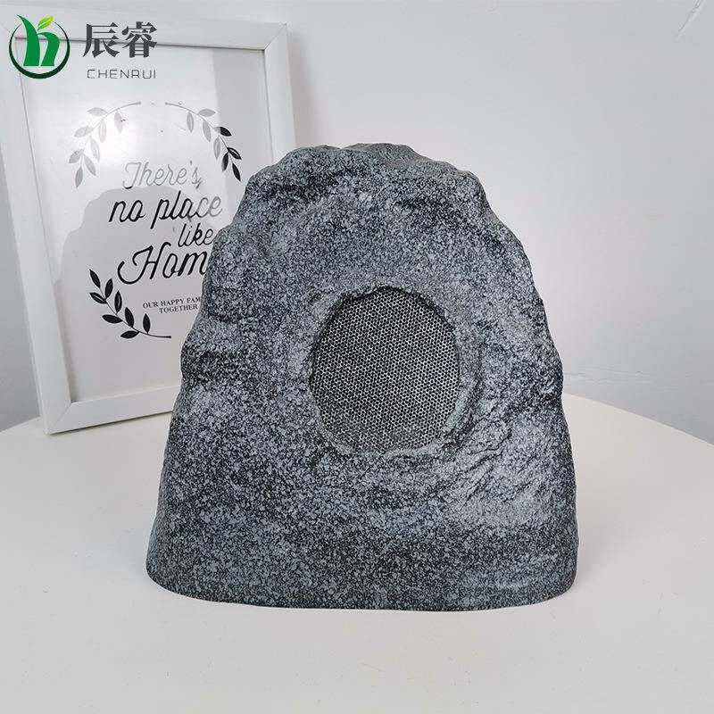 仿真绿植室外草坪音响石头 园林景观假山装饰玻璃钢花园摆件