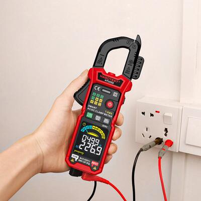 HABOTEST华博HT205A/205D钳形表交直电流智能防烧多功能高精度