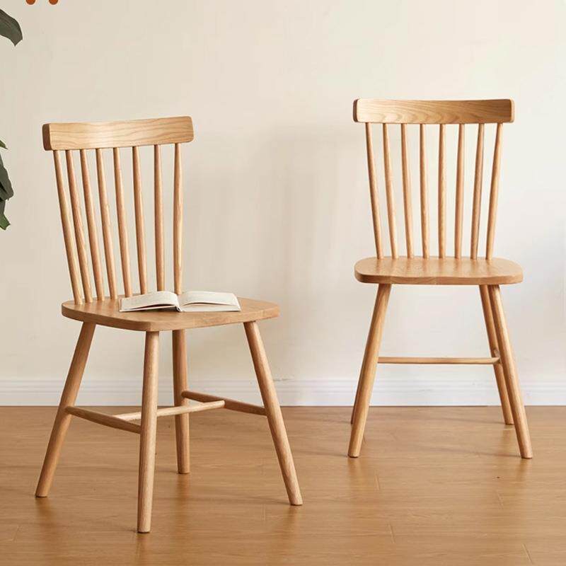 海贻家俱北欧橡木温莎椅 全实木餐椅 酒吧咖啡厅酒店快餐厅用椅