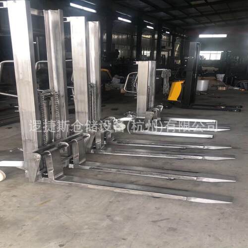 非标不锈钢堆高车液压步行升降车搬运车铲车小型304堆垛机叉车