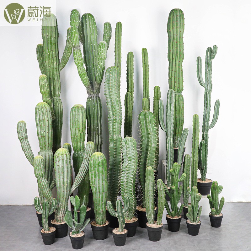 仿真仙人柱北欧绿植仙人掌热带植物橱窗园林造景大型落地假树盆景