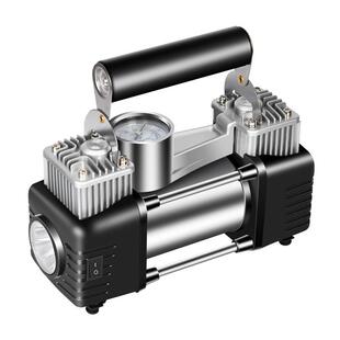 车载充气泵打气泵汽车用小型便携式 轿车电动轮胎12V双缸高压气泵