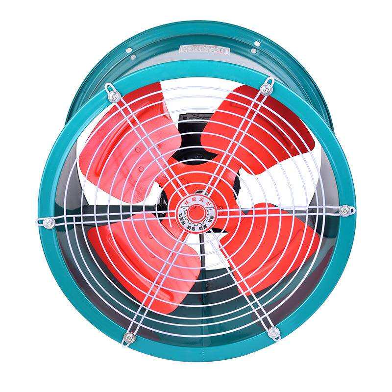 老款SFG6-4铜芯2200w6号4级管道式低噪音轴流通风机轴流抽风机