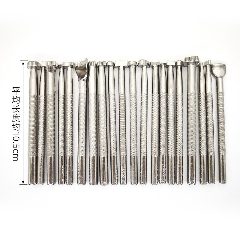 陶艺钢印花模具印压纹理肌理拓印工具泥塑创意装饰手工印章套装