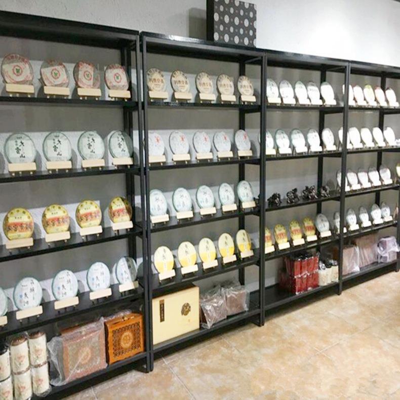 多层隔断置物架落地简易书架化妆品展示柜钢木货架商超展架