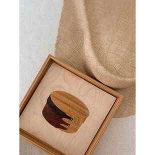 《小物》现代日式艺术家装饰画原木风组合画意式极简客厅玄关挂画