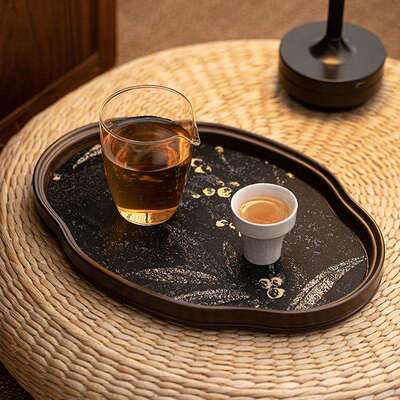 方日式茶高档竹编棠托盘家89ruffw用长形硕果累累茶托盘干泡台复