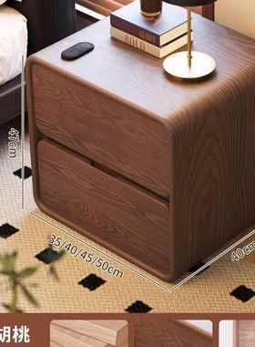 床头现代简家约轻奢质小型柜XLC卧室皮用收纳床边柜超窄