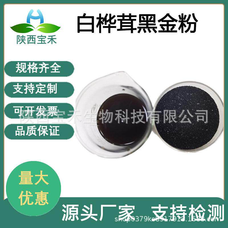 白桦茸黑金粉 桦树茸黑金颗粒 白桦茸提取SC厂家现货 桦褐孔菌粉