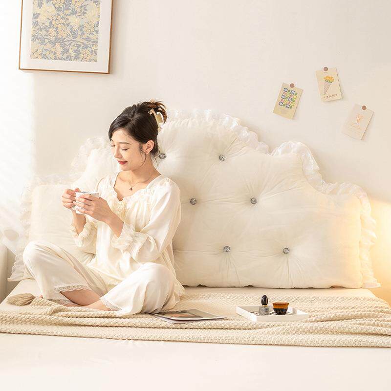 欧式公主风床头软包靠背垫加高护颈床上靠枕卧室客厅沙发飘窗靠枕