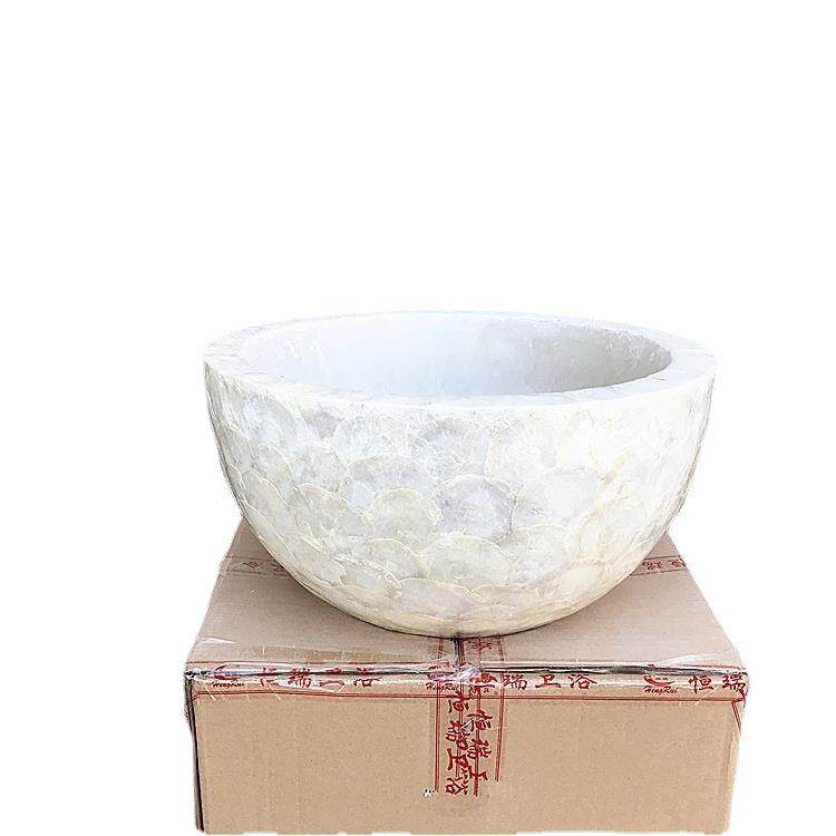 简约玻璃钢圆碗型插花盆公司前台家居金色客厅酒店大厅花艺摆件