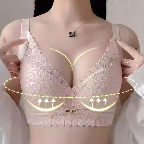 丝调整型内衣女小胸平胸罩上托防下垂聚拢侧收副乳无钢圈文胸