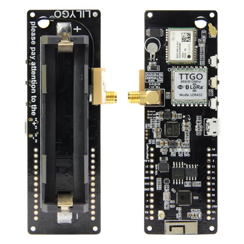 TTGO T-Beam V1.2 ESP32 蓝牙 LoRa WiFi GPS NEO 6M 无线模块