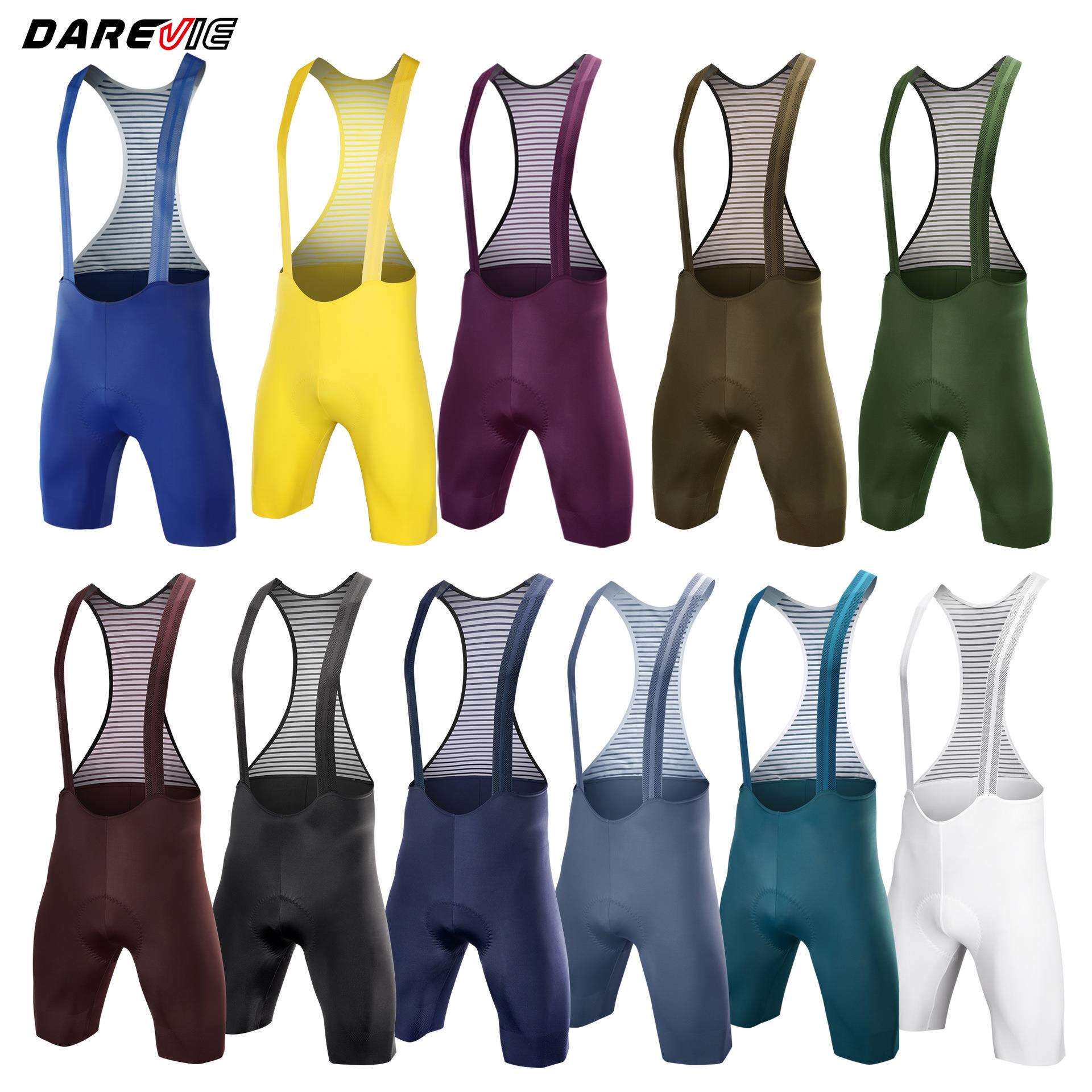 跨境勇为darevie夏季骑行背带短裤山地公路车防滑高弹一片式