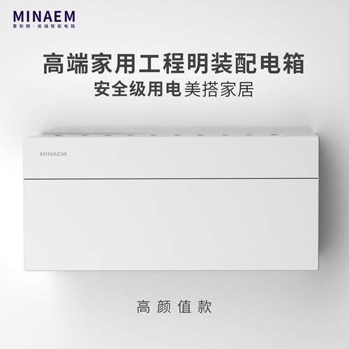 蒙斯朗高端明装配电箱家用强电箱室内电源控制箱强电布线箱工程24