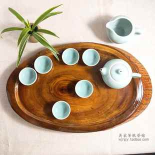 天然香樟木大号干泡茶盘茶具木制托盘实木功夫茶茶道配件单层特价