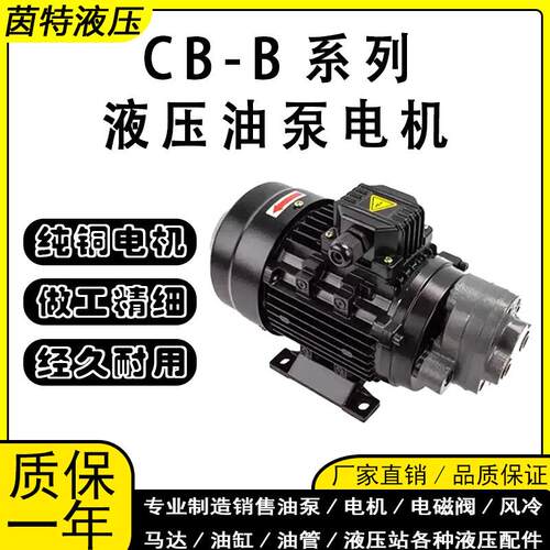 液压齿轮油泵CB-B4/B6/B10/16润滑油泵0.37/0.55KW锯床油泵电机组
