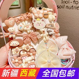 乌鲁木齐本地韩版儿童发饰礼盒，套装小女孩公主发夹，发卡头饰生