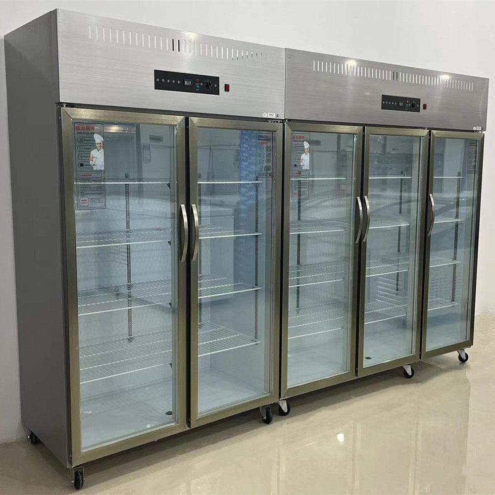 冷藏柜展示柜 保鲜柜 立式双门三商用火锅烧烤串串蔬菜水果柜冰柜