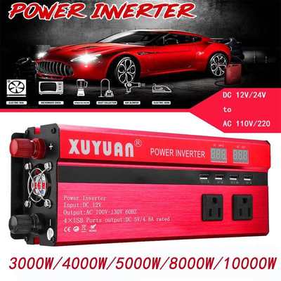 Solar Inverter DC 12/24V To AC 110V/220V 3000W/4000W/5000W/8