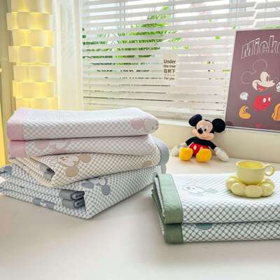 直销冰豆豆凉感成人冰丝席三件套可折叠可机洗