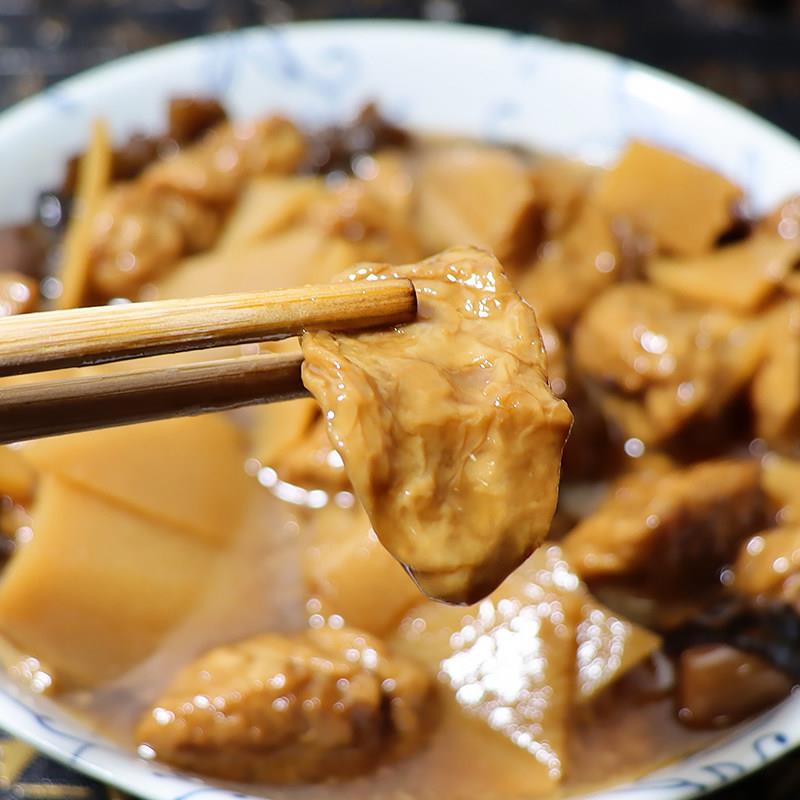 新货宁波特产建峰五香油面筋罐头354g*6罐装即食凉菜香味浓郁下饭